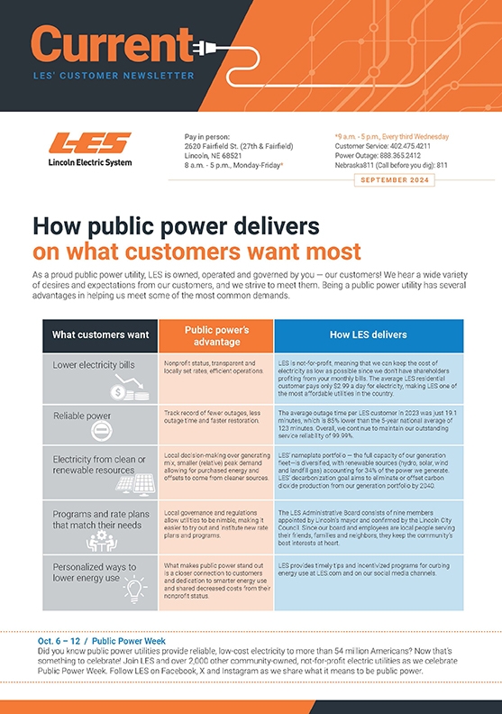 Cover of customer newsletter
