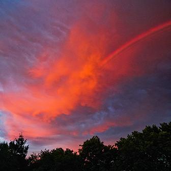 Des nuages ​​orageux