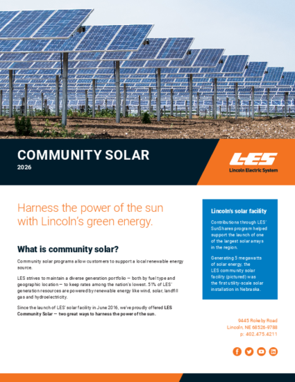 Brochure sur l'énergie solaire communautaire