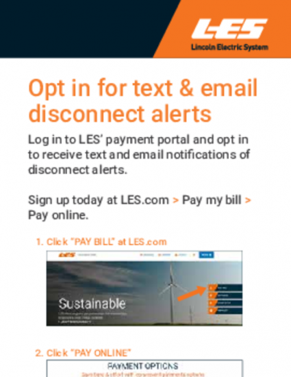Text & email disconnect alerts
