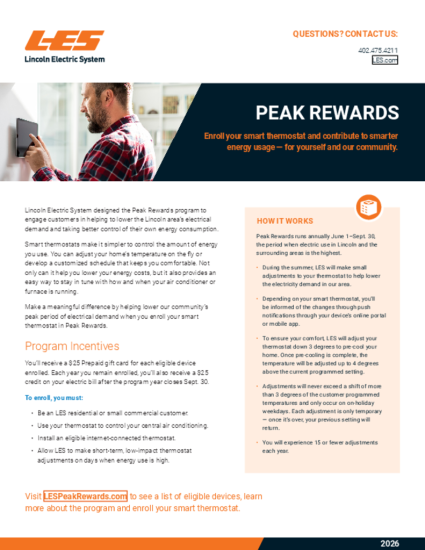 Peak Rewards Program