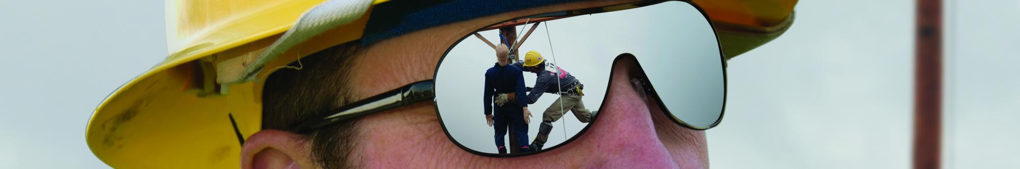 Worker with Goggles