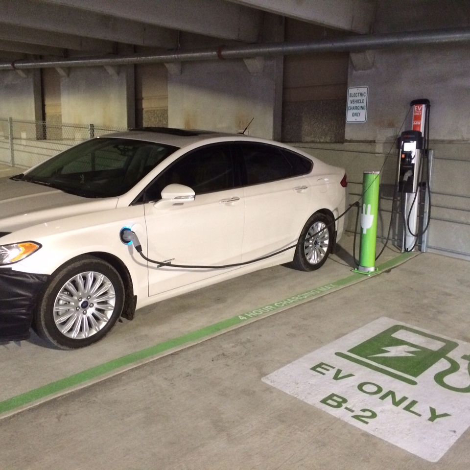 Electric Vehicle charging in garage
